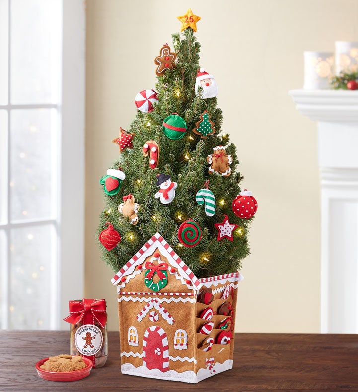 Jolly Gingerbread House Tree